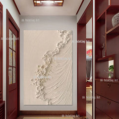 100% Handmade Abstract 3D Thick Paints Oil Painting Canvas Art Modern Luxury Murals Art Hotel Showpieces Artwork For Home Show