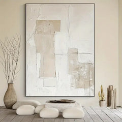 Colorful Abstract Block Hand-Painted Oil Painting On Canvas Geometric Large Wall Art for Living Room Acrylic Handmade Wall Art