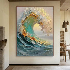 3D Beige Large Canvas Abstract Handmade Oil Painting Brown Simple Wall Art Textured Geometric Art Wall Decor Living Room Decor