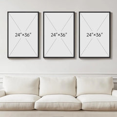 3D Textured Abstract Wall Art Set, 3-Piece Modern Geometric Paintings for Living Room Office Decor, 24x36 Inches