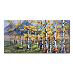 Arthyx,Handpainted Abstract Knife Country Floral Landscape Oil Painting On Canvas,Impression Art,Wall Pictures,Modern Home Decor