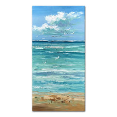 Arthyx Handmade Thick Texture Abstract City Landscape Oil Paintings On Canvas,Modern Wall Art,Picture For Living Room,Home Decor