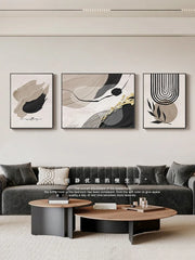 Decorative Paintings Black, White And Gray Abstract Art Sofa Background Wall Decorative Painting High-end Living Room Hanging Pa