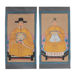 Hand Painted Ancestor Paintings on Canvas Fabric, Wall Decoration