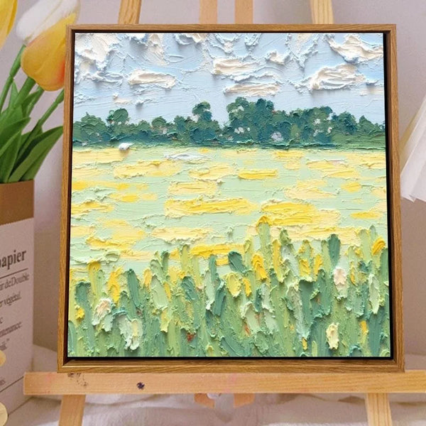 A-0352  Giant Sunflower Bloom Painting