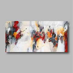 Arthyx,Large Abstract Sunrise Seascape Oil Painting on Canvas Handmade Modern Art Poster,Wall Picture,Room Decoration,Home Decor