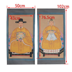 Hand Painted Ancestor Paintings on Canvas Fabric, Wall Decoration