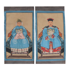 Hand Painted Ancestor Paintings on Canvas Fabric, Wall Decoration