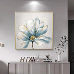 A6050  Modern Floral Oil Painting Abstract