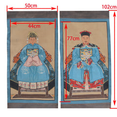 Hand Painted Ancestor Paintings on Canvas Fabric, Wall Decoration