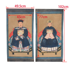 Hand Painted Ancestor Paintings on Canvas Fabric, Wall Decoration