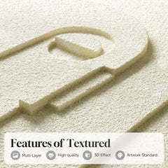 3D Textured Abstract Wall Art Set, 3-Piece Modern Geometric Paintings for Living Room Office Decor, 24x36 Inches