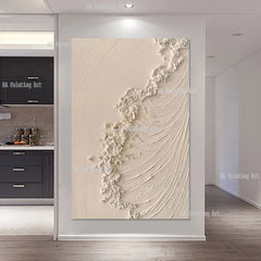 100% Handmade Abstract 3D Thick Paints Oil Painting Canvas Art Modern Luxury Murals Art Hotel Showpieces Artwork For Home Show