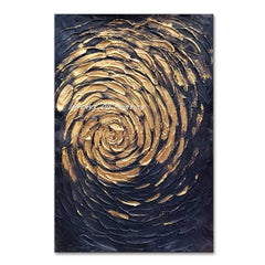 Arthyx,100% Handpainted Golden Textured Abstract Oil Painting On Canvas,Modern Gold Artwork,Wall Art Poster,Decoration Home Room