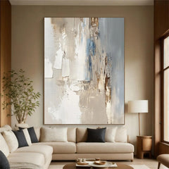 Colorful Abstract Block Hand-Painted Oil Painting On Canvas Geometric Large Wall Art for Living Room Acrylic Handmade Wall Art