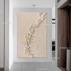 100% Handmade Abstract 3D Thick Paints Oil Painting Canvas Art Modern Luxury Murals Art Hotel Showpieces Artwork For Home Show