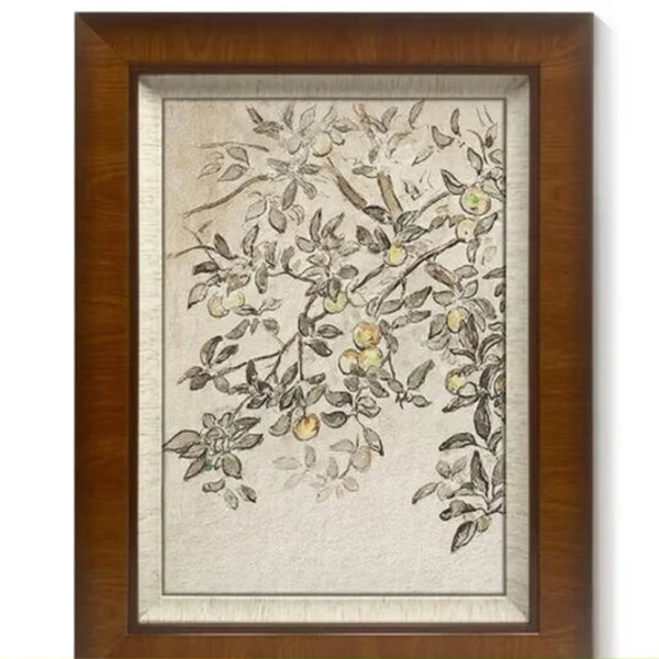 Medieval style living room decorative paintings, light French retro restaurant  paintings, high-end entrance murals