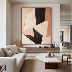 Brown Beige Black Texture Painting Mural Brown Beige Black Minimalist Abstract Painting Modern Abstract Artwork Scandinavian Art