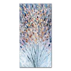 Arthyx Handmade Thick Texture Abstract City Landscape Oil Paintings On Canvas,Modern Wall Art,Picture For Living Room,Home Decor